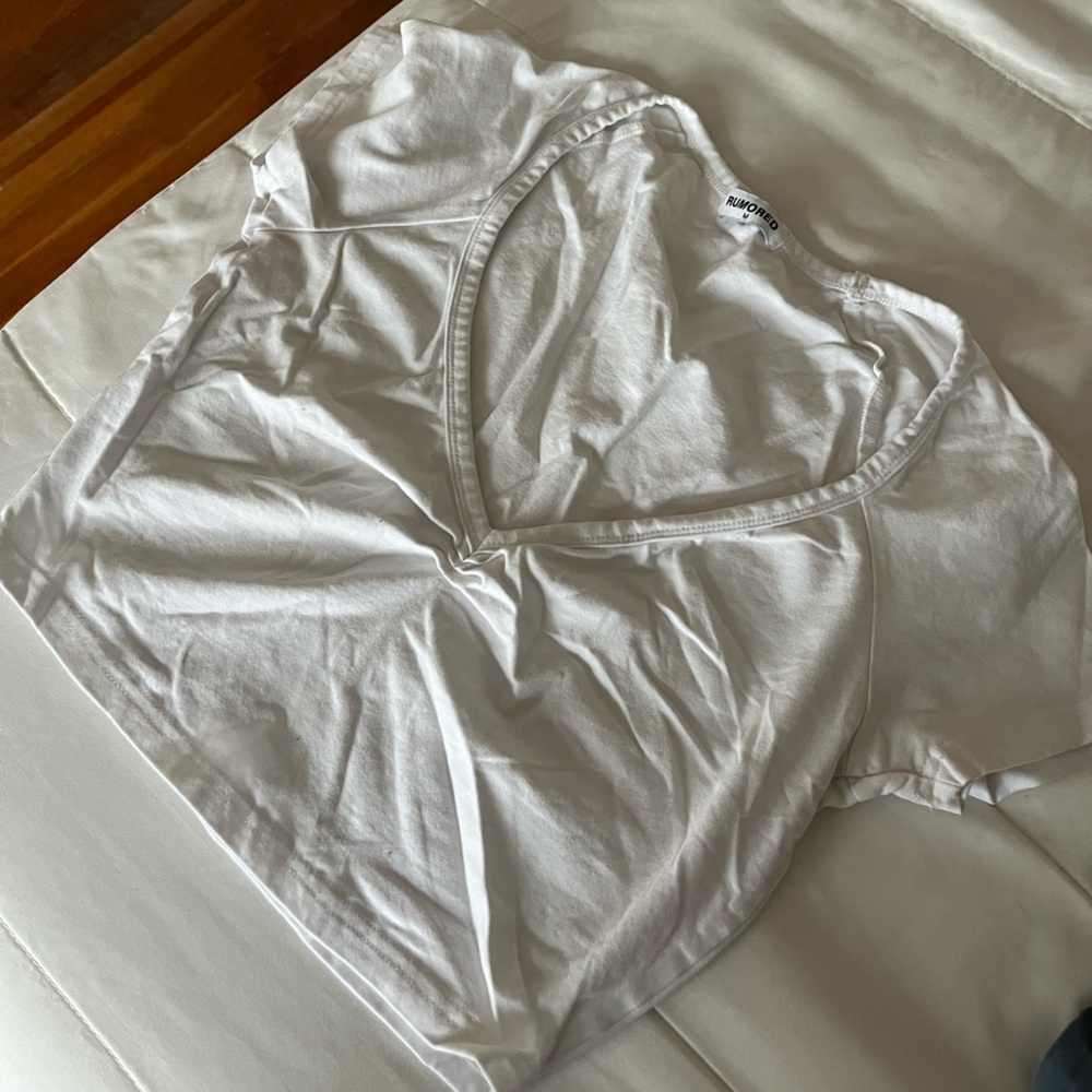 Rumored white crop T-shirt